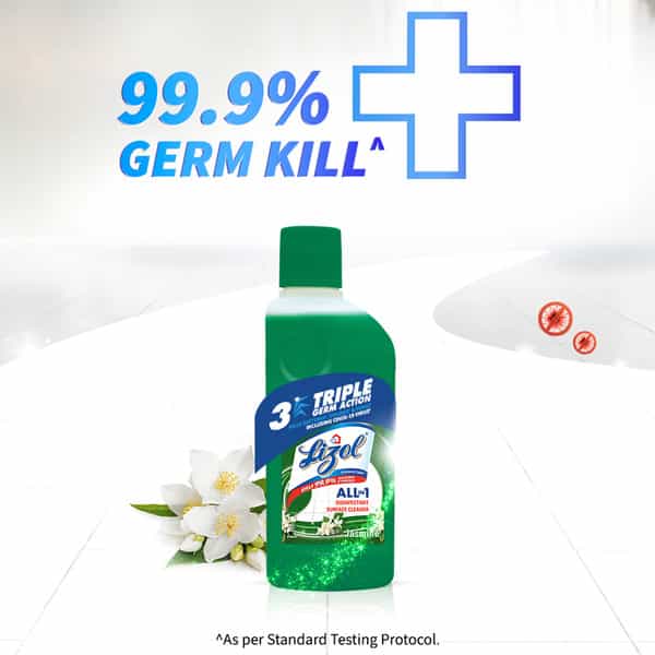 Lizol Jasmine Disinfectant Floor Cleaner Liquid Bottle Of 200 Ml