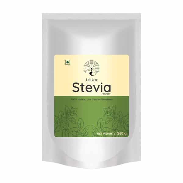 Idika Stevia 250 Gram Diabetic Frendly 100% Natural Zero Calorie Sugar-Free Sweetener (Pack Of 3)
