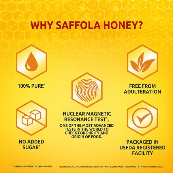 Saffola Honey 100% Pure Nmr Tested Honey 500 G