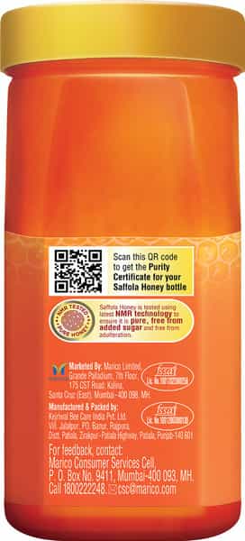 Saffola Honey 100% Pure Nmr Tested Honey 500 G