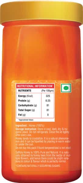 Saffola Honey 100% Pure Nmr Tested Honey 500 G
