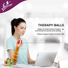 Flamingo Gel Exercise Ball For Wrist Muscles Strengthening | Medium | Red