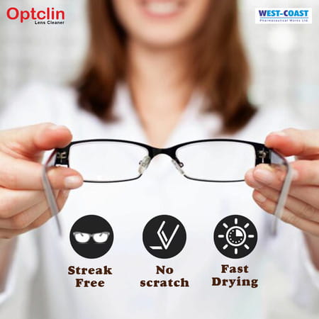 Westcoast Optclin Optical Lens Cleaner And Spectacles Cleaner - 30ml (Pack Of 2)