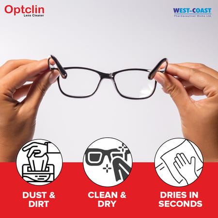 Westcoast Optclin Optical Lens Cleaner And Spectacles Cleaner - 30ml (Pack Of 2)