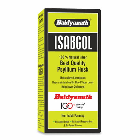 Baidyanath Asli Ayurved Isabgol -Psyllium Husk Powder| Rich Fibre | Constipation Relief - 200g