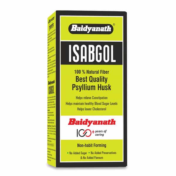 Baidyanath Asli Ayurved Isabgol -Psyllium Husk Powder| Rich Fibre | Constipation Relief - 200G