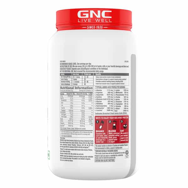 Gnc Pro Permance 100% Whey Protein Powder | 907 G | 24G Protein | 5.5 Grams Bcaa|Chocolate Supreme