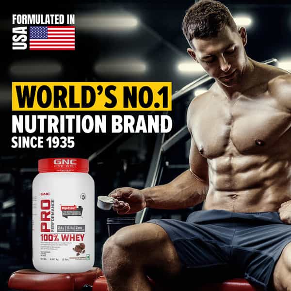 Gnc Pro Permance 100% Whey Protein Powder | 907 G | 24G Protein | 5.5 Grams Bcaa|Chocolate Supreme