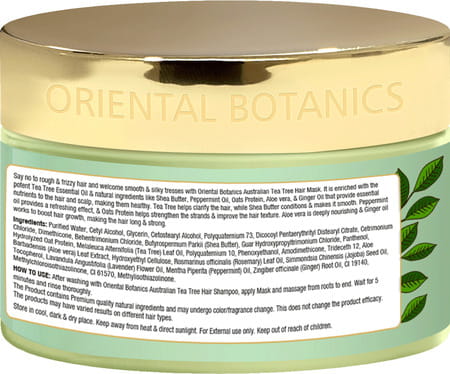 Oriental Botanics Australian Tea Tree Hair Mask For Healthy And Nourished Hair- 200 Ml