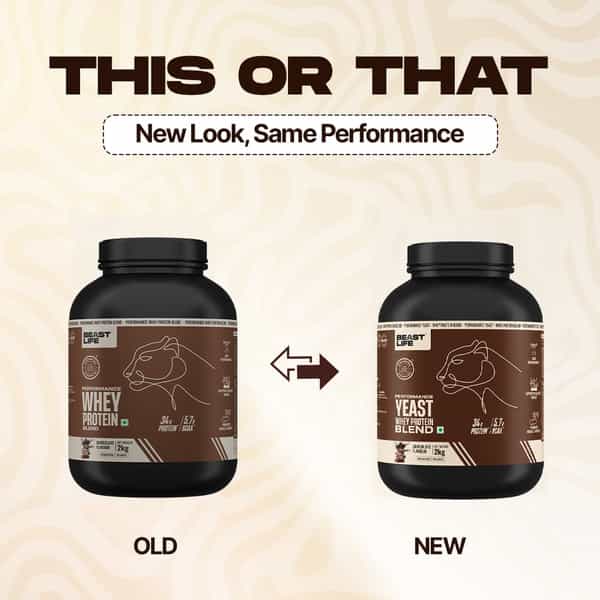 Beastlife Performance Yeast Protein Powder | 25G Protein | Chocolate Flavour | Easy To Digest | 2 Kg