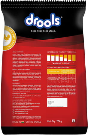 Drools Chicken And Egg Adult Dry Dog Food | 20kg