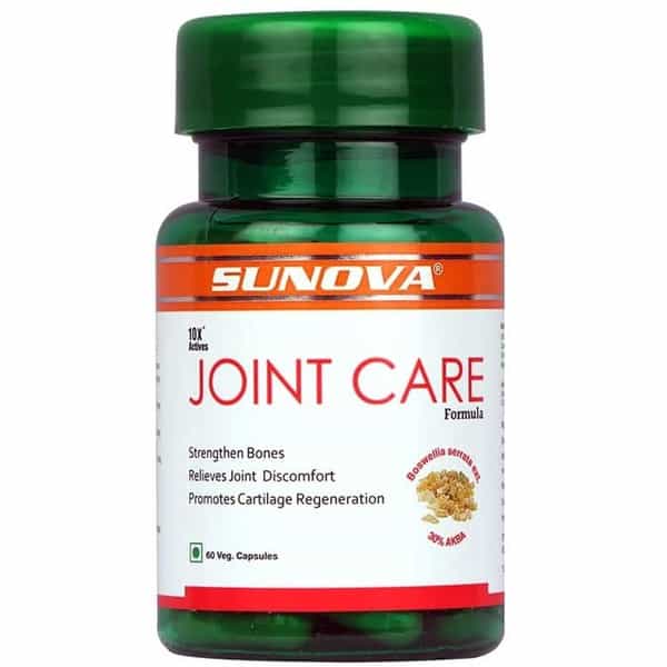 Sunova Joint Care Capsules A Joint Health Support Supplement 60 Veg Capsules X Pack Of 4