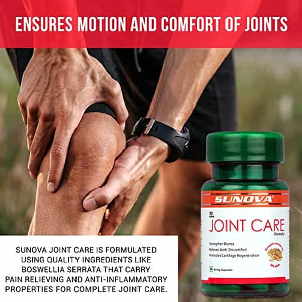 Sunova Joint Care Capsules A Joint Health Support Supplement 60 Veg Capsules X Pack Of 4