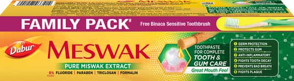 Dabur Meswak Toothpaste With Toothbrush 300 Gm