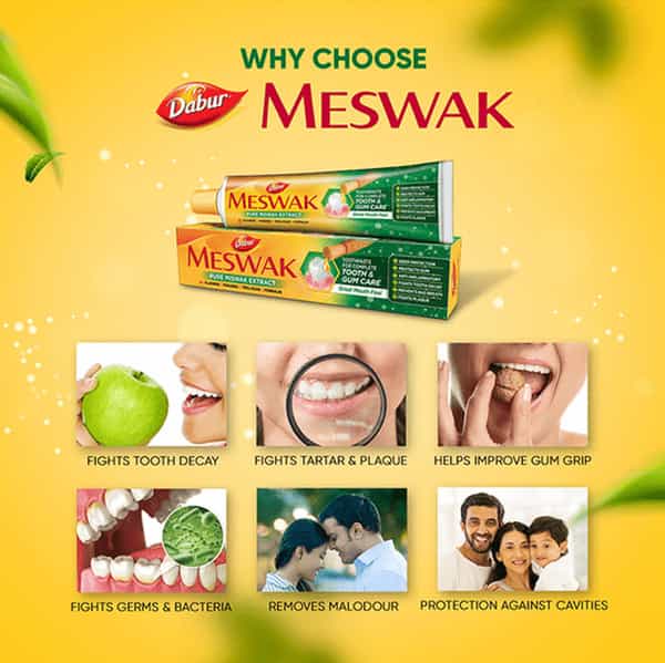 Dabur Meswak Toothpaste With Toothbrush 300 Gm
