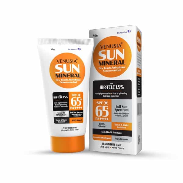 Venusia Sunscreen Spf 65 Pa++++ Mineral Sunscreen 50G X Pack Of 3