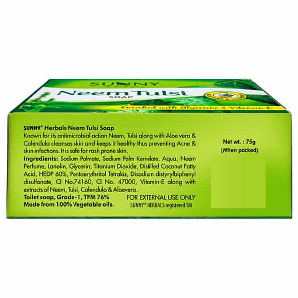 Sunny Herbals Neem Tulsi Soap 75 Gm