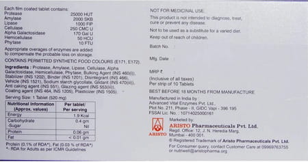Aristozyme Gold Strip Of 10 Tablets