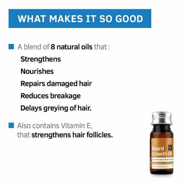 Ustraa Beard Growth Oil - Set Of 2 Hair Oil (70 Ml)
