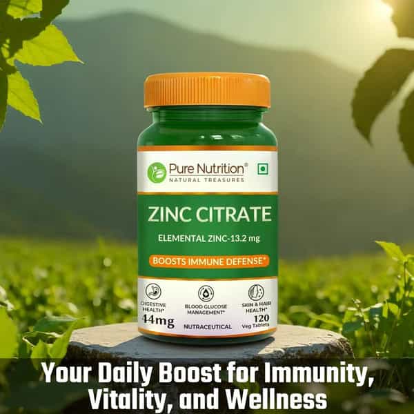 Pure Nutrition Zinc Citrate 44Mg - 120 Tablets