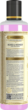 Khadi Natural Rose & Honey Moisturiser Sls & Paraben Free 210 Ml