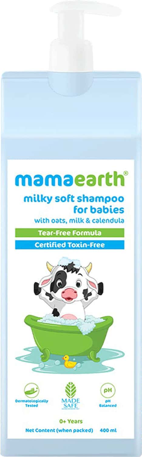 Mamaearth Milky Soft Shampoo With Oats Milk And Calendula For Babies 400 Ml
