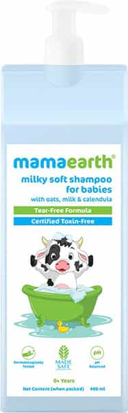 Mamaearth Milky Soft Shampoo With Oats Milk And Calendula For Babies 400 Ml