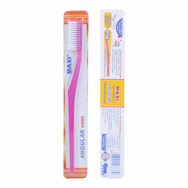 Maxi Angular Hard Toothbrush (Pack Of 12)