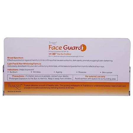 Tvaksh Face Guard Silicone Sunscreen Gel | Spf 30+ Pa+++ | 30 Gm (Pack Of 2)