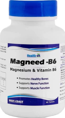 Healthvit High Absorption Magneed-B6 Magnesium & Vitamin B6 - 60 Tablets