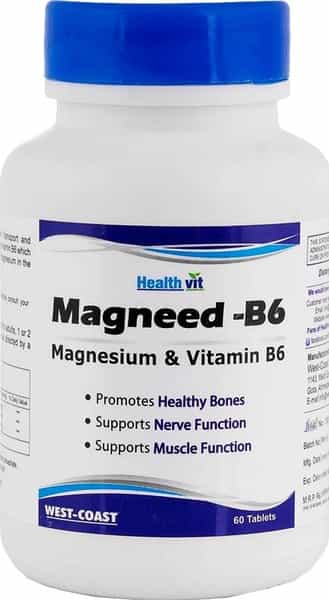 Healthvit High Absorption Magneed-B6 Magnesium & Vitamin B6 - 60 Tablets