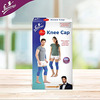 Flamingo Premium Knee Cap Support Brace | Color-Blue | Size-M