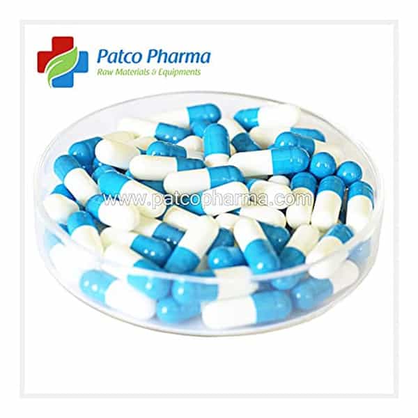 Patco Pharma - Size 0 Light Blue/White Empty Gelatin Pill Capsule|Diy Powder Filling (Pack Of 1000)
