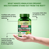 Vlado's Himalayan Organics Organic Multivitamins | Iron Zinc Vitamin C & Niacin - 60 Veg Tablets