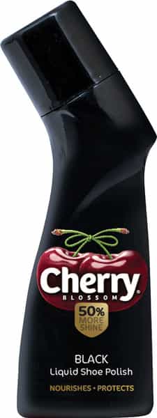 Cherry Blossom Liquid Wax Polish (Black) - 75Ml