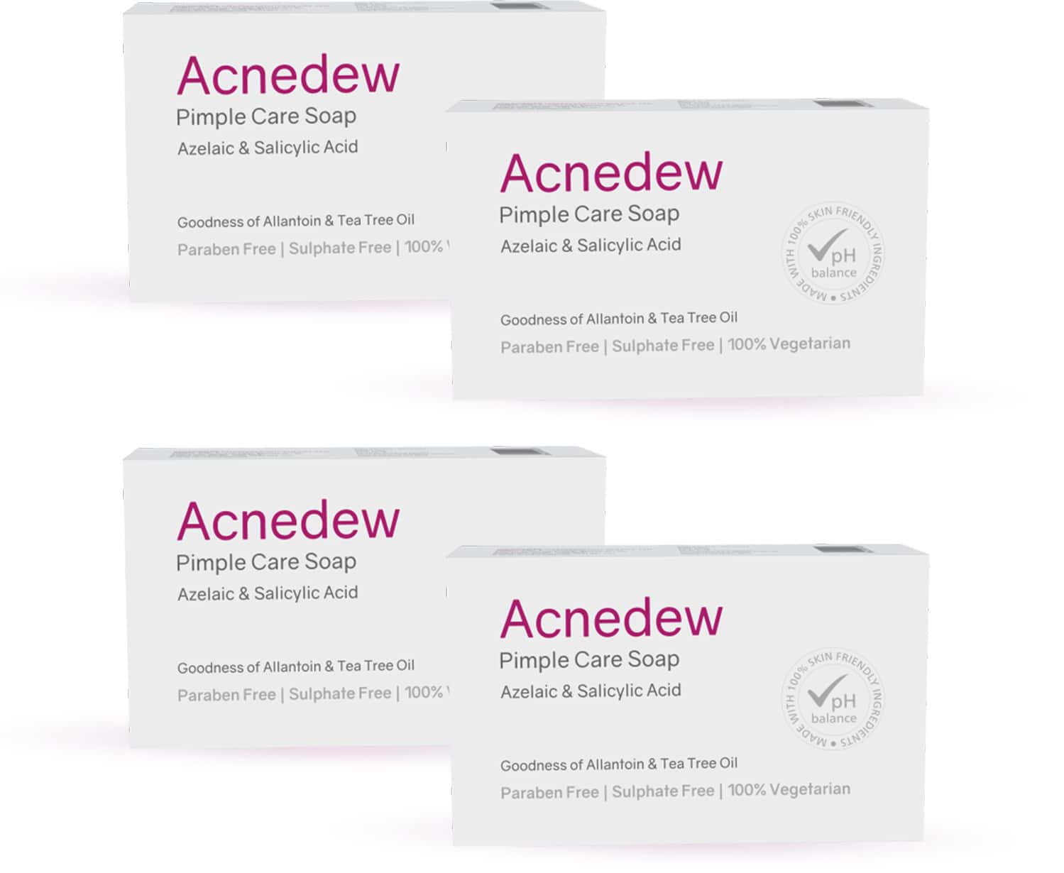 Acnedew Anti Acne & Anti Pimple Soap With Aloe & Tea Tree Oil (100 Gm Pack Of 4)