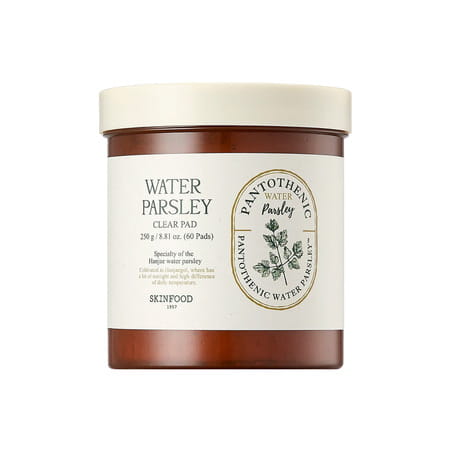 Skinfood Pantothenic Water Parsley Clear Toner Pad - 8.81 Oz (60 Pads)