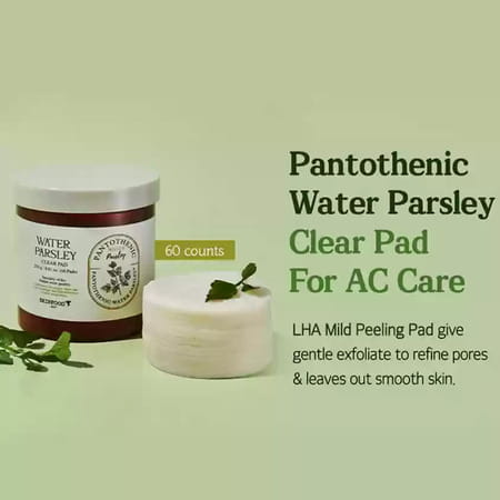 Skinfood Pantothenic Water Parsley Clear Toner Pad - 8.81 Oz (60 Pads)