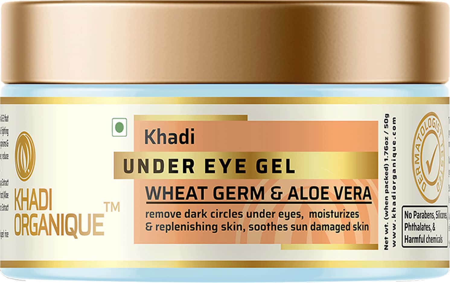 Khadi Organique Under Eye Gel With Aloe Vera Extracts 50gm