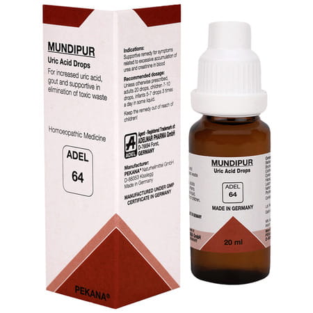Adel 64 Mundipur Uric Acid Drops 20 Ml