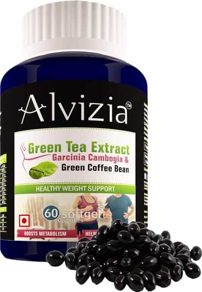 Alvizia Garnicia Cambogia -Green Coffee Bean Green Tea Extract - Boost Metabolism 60 Softgels