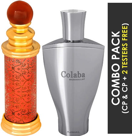 Ajmal Classic Oud Cp Oil Oudh 10ml For Unisex And Colaba Mukhallat Cp Attar 14ml For Unisex