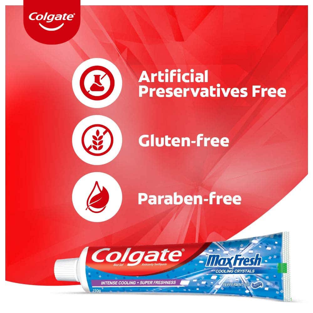 Buy COLGATE MAXFRESH 300G (150G X 2)TOOTHPASTE, BLUE GEL PASTE WITH