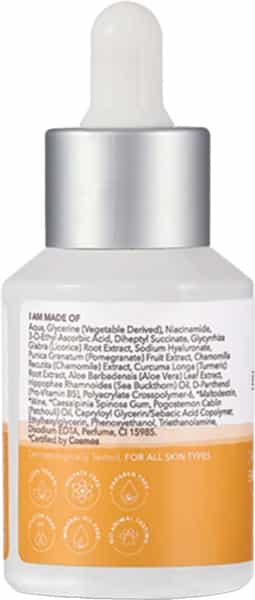 Be Soulfull Drops Of Brilliance Brightening Serum With Vitamin C Niacinamide & Licorice Root- 30 Ml