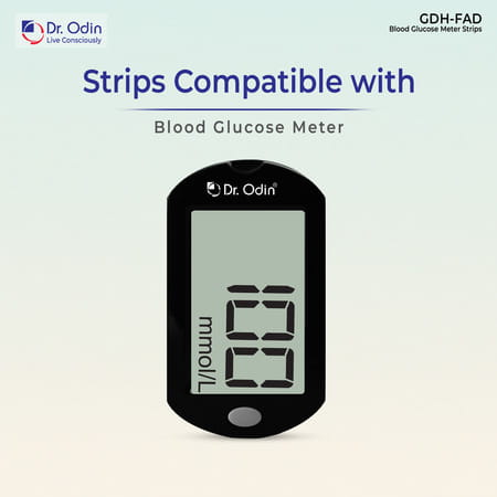 Dr. Odin Ac-307 (Gdh-Fad) Blood Glucose Test Strips With Gdh-Fad Monitoring Machine (25 Test Srips)