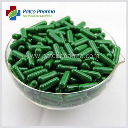 Patco Pharma - Size 0 Green Empty Vegetarian Pill Capsule | Diy Powder Filling (Pack Of 2500)