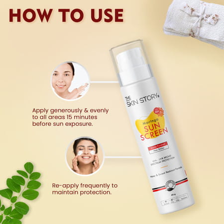 The Skin Story Moringa Sunscreen Spf 50 | 40g