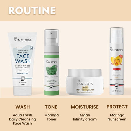 The Skin Story Moringa Sunscreen Spf 50 | 40g