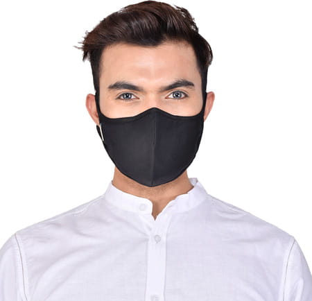 Advind Healthcare Smog Guard N99 Mask Without Valve (Medium Black)