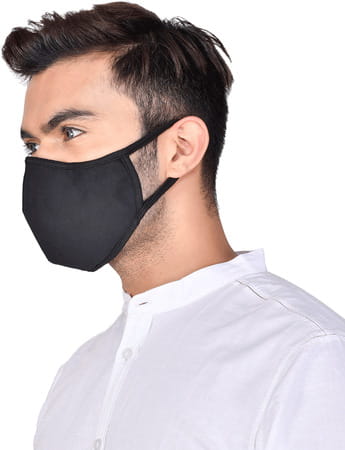 Advind Healthcare Smog Guard N99 Mask Without Valve (Medium Black)